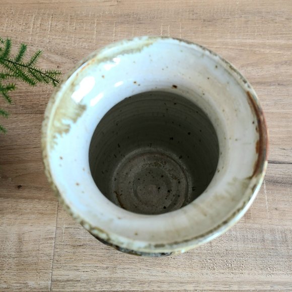 Handmade ceramic vase earthy colors. - Picture 4 of 8